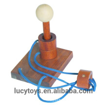 Undoing Game-Single Pole Wooden Puzzle Toy